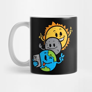 Total Solar Eclipse April 8 2024 Retro Groovy Women Kids Men Mug